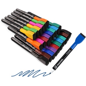 image:imagemaxtek 60 Count Magnetic Dry Erase Markers Fine Tip 6 Colors Low Odor Whiteboard Markers with Builtin Eraser24 Count 12 Colors