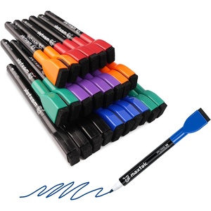 image:imagemaxtek 60 Count Magnetic Dry Erase Markers Fine Tip 6 Colors Low Odor Whiteboard Markers with Builtin Eraser24 Count 6 Colors