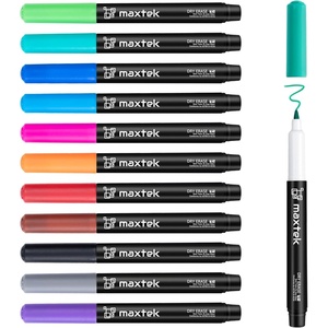 image:imagemaxtek Dry Erase Markers Ultra Fine Tip 07mm Low Oror Extra Fine Point Dry Erase Markers for Planning Whiteboard Calendar Boards 6 Count12 Count 12 Colors