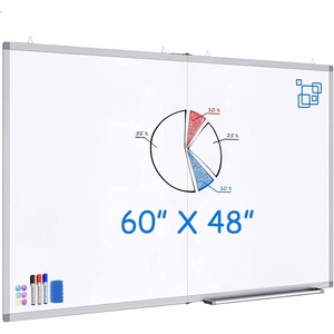 image:imageMagnetic White Board Dry Erase Board for Wall72 x 48 6ft x 4ft WallMounted Aluminum Frame Marker Board Foldable Portable Whiteboard with a Long Pen Tray for School Classroom Office amp Home60W x 48H