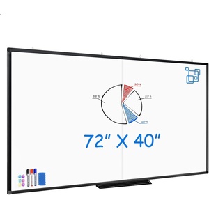 image:imageMagnetic White Board Dry Erase Board for Wall72 x 48 6ft x 4ft WallMounted Aluminum Frame Marker Board Foldable Portable Whiteboard with a Long Pen Tray for School Classroom Office amp Home72W x 40H