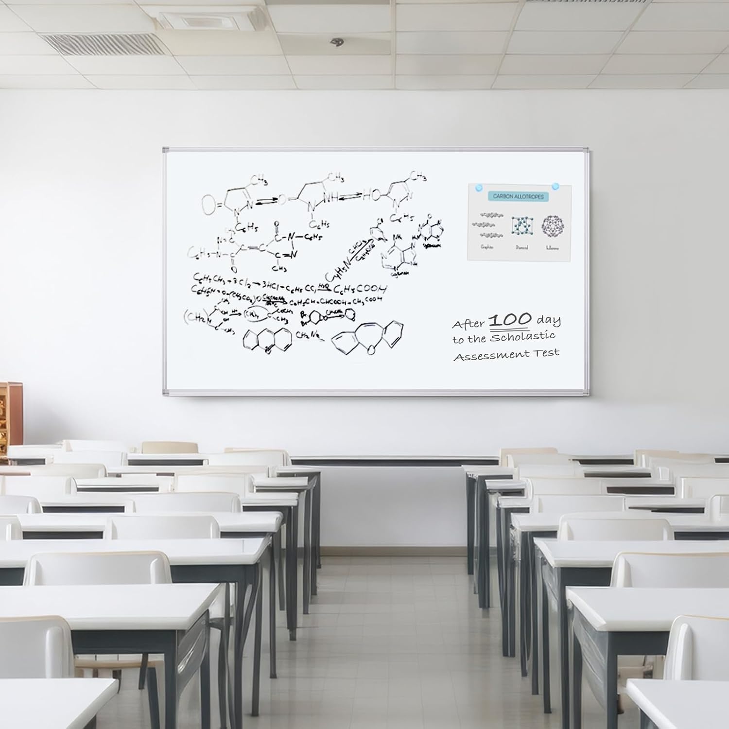 image:imageMaxtek White Board Dry Erase 72 x 48 Magnetic Dry Erase Whiteboard for Wall 6 x 4 WallMounted Aluminum Frame Versatile Presentation Marker Board with a Long Pen Tray for Classroom Office amp Home72 x 40 inches