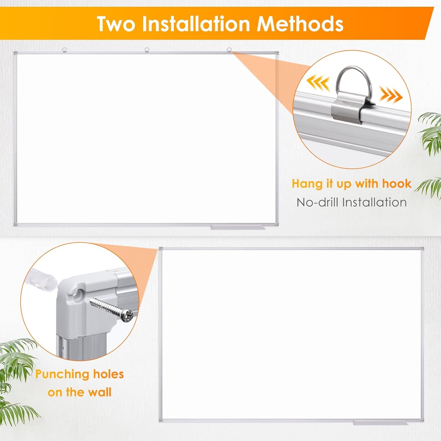 image:imageMaxtek White Board Dry Erase 72 x 48 Magnetic Dry Erase Whiteboard for Wall 6 x 4 WallMounted Aluminum Frame Versatile Presentation Marker Board with a Long Pen Tray for Classroom Office amp Home72W x 48H
