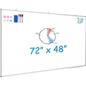 image:imageMaxtek White Board Dry Erase 72 x 48 Magnetic Dry Erase Whiteboard for Wall 6 x 4 WallMounted Aluminum Frame Versatile Presentation Marker Board with a Long Pen Tray for Classroom Office amp Home72W x 48H