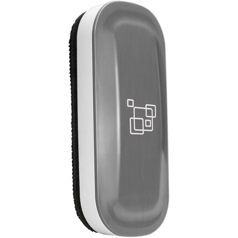 image:imagemaxtek Dry Erase Eraser Magnetic White Board Erasers 2 Pack Glass Whiteboard Eraser for Office and School Supplies Gray WhiteGray 1pack