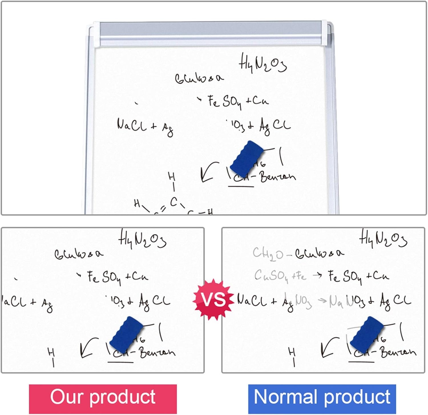 image:imagemaxtek Easel White Board Magnetic Tripod Whiteboard Portable Dry Erase Board 36 x 24 inches Flipchart Easel Board Height Adjustable 3 x 2 Portable White BoardSilver