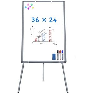 image:imageEasel Whiteboard  Magnetic Portable Dry Erase 36 x 24 Tripod Height Adjustable 3 x 2 Flipchart Easel Stand White Board for Office or Teaching at Home amp Classroom 36x24 White36x24 Gray