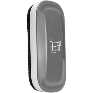 image:imagemaxtek Dry Erase Eraser Magnetic White Board Erasers  2 Pack Glass Whiteboard Eraser for Office and School Supplies Gray  WhiteGray 1pack